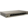 Tenda TEG1110PF-8-102W PoE+ AT switch 8xPoE 802.3af/at + Uplink RJ45 + SFP port, 92W, PoE+, fanless