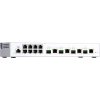 QNAP řízený switch QSW-M408-4C (12 portů: 8x Gigabit port + 4x 10G SFP+ / 10GbE kombo porty)