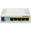 Mikrotik Cloud Smart Switch CSS106-1G-4P-1S (RB260GSP), 5x 1G, 1x SFP, PoE switch