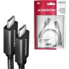 AXAGON datový a nabíjecí kabel USB-C na USB-C / USB3.2 Gen 2 / 5A / PD 100W / opletený / 1,5m / černý