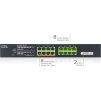 Zyxel XMG1915-18EP, 16-port 2.5GbE, 2 SFP+, 8 x PoE++ 180W  Smart Switch, hybird mode, standalone or NebulaFlex Cloud