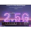 Tenda TEM2007X - Multi-gigabit switch, 5x 2.5G RJ45 + 2x 10G SFP+ port, MAC 16K, ochrana 6kV
