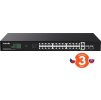 Tenda TEG1128P-24-250W PoE+ Gigabit switch 24x 1Gb/s PoE+ 802.3af/at + 2x SFP + 2x RJ45, 230W, Rack