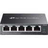 TP-Link ES205GP, Omada 5-Port Gigabit Easy Managed Switch, 1x GLAN, 4x GLAN PoE+, 65W PoE budget