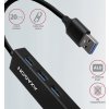 AXAGON HMA-GL3A, USB 3.2 Gen 1 hub, porty 3x USB-A + Gigabit Ethernet, kovový, kabel USB-A 20cm