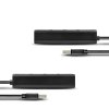 AXAGON HUE-S2BL, 4x USB 3.0 CHARGING hub, micro USB nap. konektor, kabel USB-A 1.2m