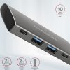 AXAGON hub USB-C SUPERSPEED / HMC-4G2 / USB 3.2 Gen2 / 2x  USB-C / 2x USB-A / 10GB/s / 0,13m