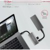 AXAGON hub USB-C SUPERSPEED / HMC-4G2 / USB 3.2 Gen2 / 2x  USB-C / 2x USB-A / 10GB/s / 0,13m