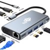 TB Touch USB C 8v1 - HDMI 2x, USB, VGA, RJ45, PD