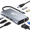 TB Touch USB C 8v1 - HDMI 2x, USB, VGA, RJ45, PD