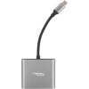 Natec multiport adaptér Fowler MINI USB-C PD, USB 3.0, HDMI 4K