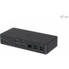 i-tec dokovací stanice Gen2 Thunderbolt 3/ 4K Dual display/ 4x USB 3.0/ 2x USB-C/ 2x DP/ 2x HDMI/ LAN/ PD 100