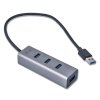 i-tec USB HUB METAL/ 4 porty/ USB 3.0/ pasivní/ kovový/ šedý