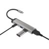 Natec multiport adaptér FOWLER SLIM HUB 4v1, 2X USB 3.0 HUB, HDMI 4K, USB-C PD