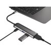 Natec multiport adaptér FOWLER SLIM HUB 4v1, 2X USB 3.0 HUB, HDMI 4K, USB-C PD