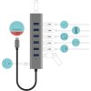 i-tec USB-C nabíjecí HUB Metal/ 7 portů/ USB-A 3.2 Gen 1/ kovový