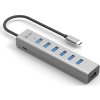 i-tec USB-C nabíjecí HUB Metal/ 7 portů/ USB-A 3.2 Gen 1/ kovový