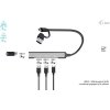 i-tec USB-A/USB-C Metal HUB 1x USB-C 3.1 + 3x USB 2.0