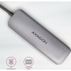 AXAGON hub USB-C 5v1 / HMC-HCR3A / USB 3.2 Gen1 / 3x USB-A / HDMI / MicroSD/SD / kovové tělo / 0,2m