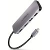 AXAGON hub USB-C 5v1 / HMC-HCR3A / USB 3.2 Gen1 / 3x USB-A / HDMI / MicroSD/SD / kovové tělo / 0,2m