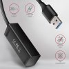 AXAGON HUE-M1A, 4x USB 3.2 Gen 1 MINI hub, kovový, kabel USB-A 20cm