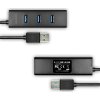AXAGON HUE-S2BP, 4x USB 3.0 CHARGING hub, vč. AC adaptéru, kabel USB-A 1.2m