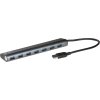 i-tec USB HUB METAL/ 7 portů/ USB 3.0/ napájecí adaptér/ kovový