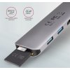 AXAGON hub USB-C / HMC-5 / USB 3.2 Gen1 / 1x USB-C / 2x USB-A / 1x HDMI / microSD/SD / 100W PD / 0,2m