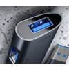 HUB USB C-tech UHB-U3-AL, 4x USB 3.2 Gen 1, hliníkové tělo