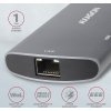 AXAGON HMC-6M2, USB 3.2 Gen 1 hub, 2x USB-A, HDMI, RJ-45 GLAN, SATA M.2, PD 100W, kabel USB-C 18cm