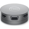 DELL mobilní adaptér DA310/ USB-C/ na HDMI/ DisplayPort/ VGA/ Ethernet RJ-45/ 2x USB 3.0/ replikátor portů
