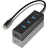 AXAGON HUE-S2C, 4x USB 3.0 CHARGING hub, micro USB nap. konektor, kabel USB-C 40cm