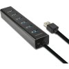 AXAGON HUE-SA7BP, 7x USB 3.0 ALU CHARGING hub, vč. AC adaptéru, kabel USB-A 40cm
