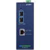 Planet IXT-900-2X1T průmyslový konvertor 1x 10G Base-T / 2x SFP+ 10GBase-X, IP40, -40~75°C, dual power, SNMP