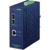 Planet IXT-900-2X1T průmyslový konvertor 1x 10G Base-T / 2x SFP+ 10GBase-X, IP40, -40~75°C, dual power, SNMP