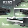 AXAGON HMC-UFO, USB 10Gbps hub, 2x USB-A, USB-C, HDMI 4k/60, RJ-45, M.2 slot, SD/mSD, audio, PD