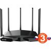 Tenda TX27 Pro AXE5700 WiFi6E Router, 1x GWAN, 3x GLAN, IPv6, BSS Color, VPN server, WPA3,CZ app