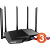 Tenda TX27 Pro AXE5700 WiFi6E Router, 1x GWAN, 3x GLAN, IPv6, BSS Color, VPN server, WPA3,CZ app