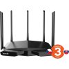Tenda TX27 Pro AXE5700 WiFi6E Router, 1x GWAN, 3x GLAN, IPv6, BSS Color, VPN server, WPA3,CZ app
