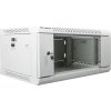 Nástěnný rack 19'' 4U 600X450mm šedý flat pack