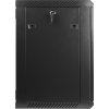 Nástěnný rack 19'' 12U 600X450mm černý flat pack