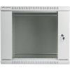 Nástěnný rack 19'' 9U 600X450mm šedý flat pack