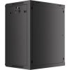 Nástěnný rack 19'' 15U 600X450mm černý flat pack