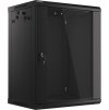 Nástěnný rack 19'' 15U 600X450mm černý flat pack