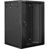 Nástěnný rack 19'' 18U 600X600mm černý flat pack