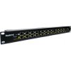 POE Gigabitový Patch panel Cat5 19" 12port 1U