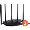 Tenda TX2 Pro AX1500 WiFi6 Router, 1x GWAN, 3x GLAN, IPv6, 5x 6dBi anténa, WPA3, CZ App
