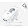 TP-Link TL-PA7027PKIT / Gigabit Powerline KIT / 1000Mbps / 2x Gigabit Ethernet port