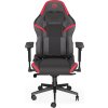 Endorfy herní židle Scrim RD / kombinace textil / kůže / černočervená