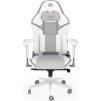 Endorfy herní židle Scrim OWH / kombinace textil / kůže/ bílá